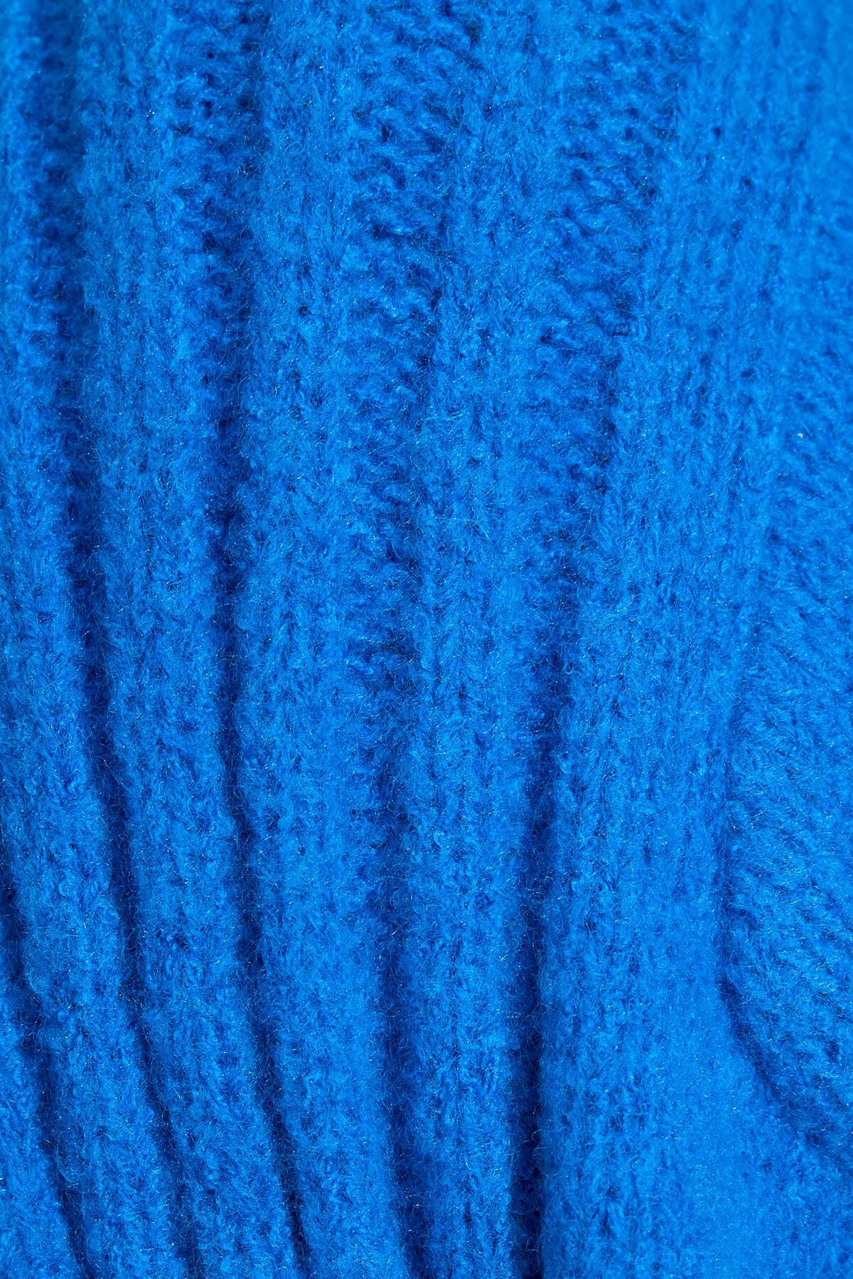 Spongy Loose Crewneck Sweater Blue Garage Clothing Women
