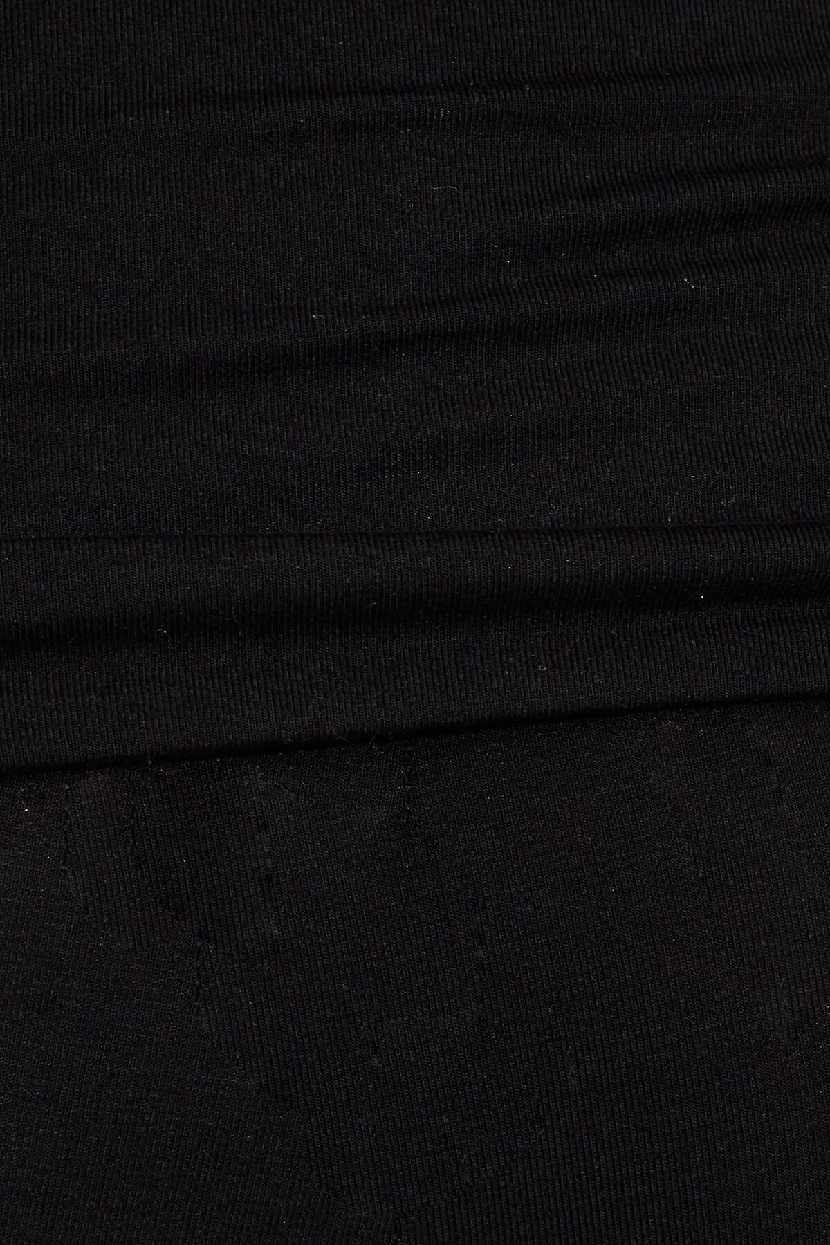 Fold Over Flare Knit Pants Black Garage Clothing Women
