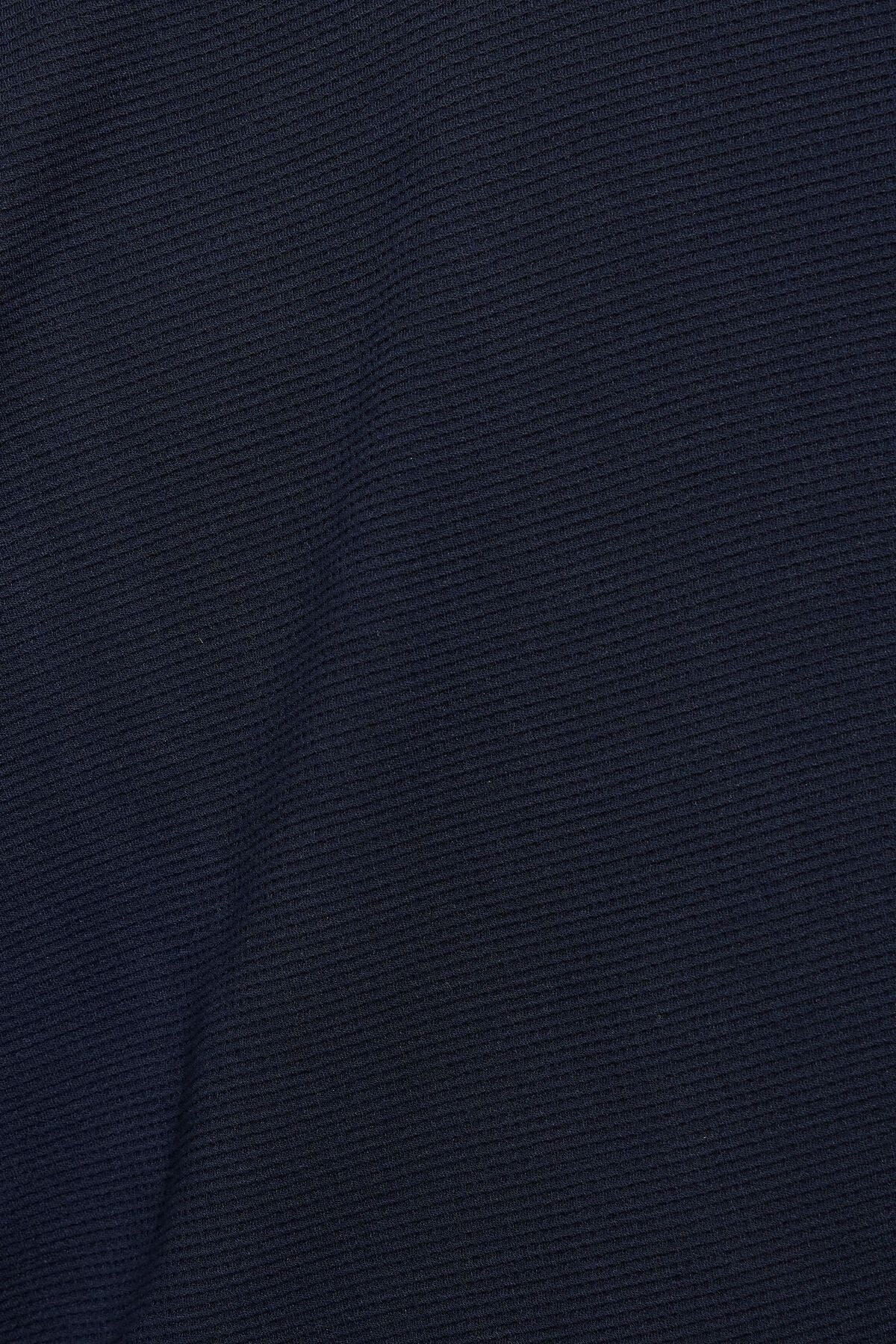 Waffle Off Shoulder Top Navy Garage Clothing Women
