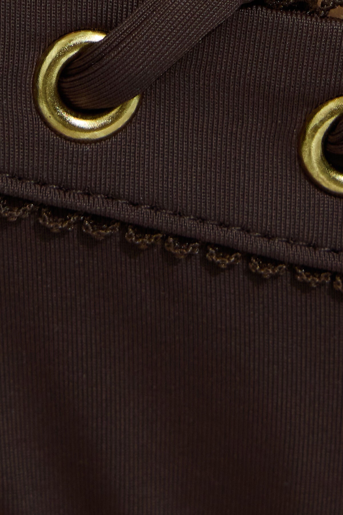 Cheeky Side Tie Bikini Bottom Brown Garage Clothing Women