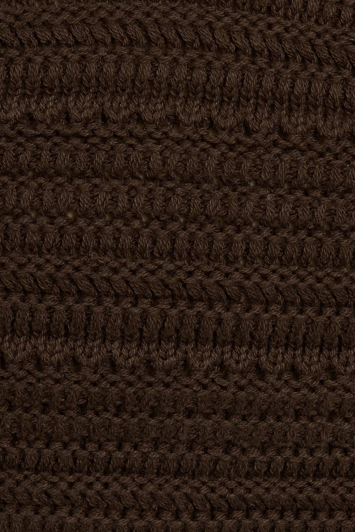 Plunge Neckline Crochet Halter Top Brown Garage Clothing Women