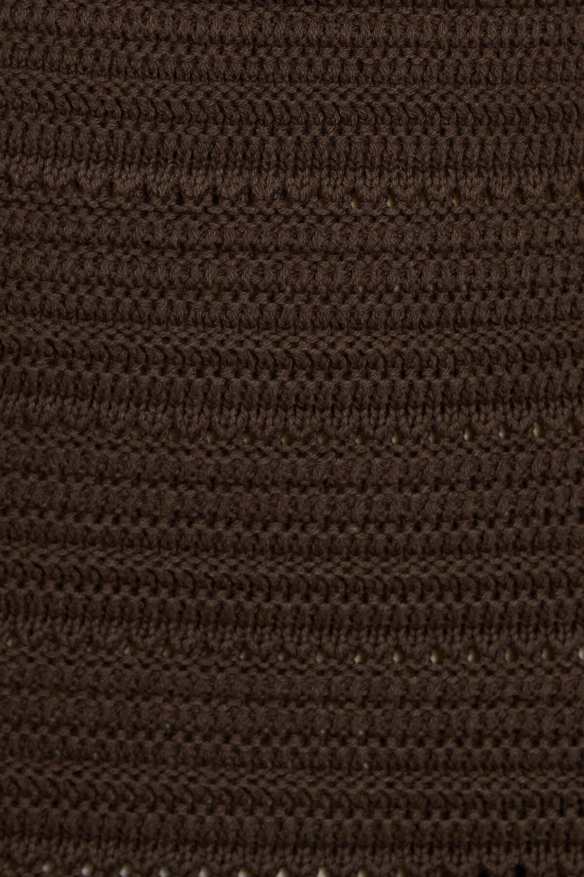 Crochet Halter Mini Dress Brown Garage Clothing Women