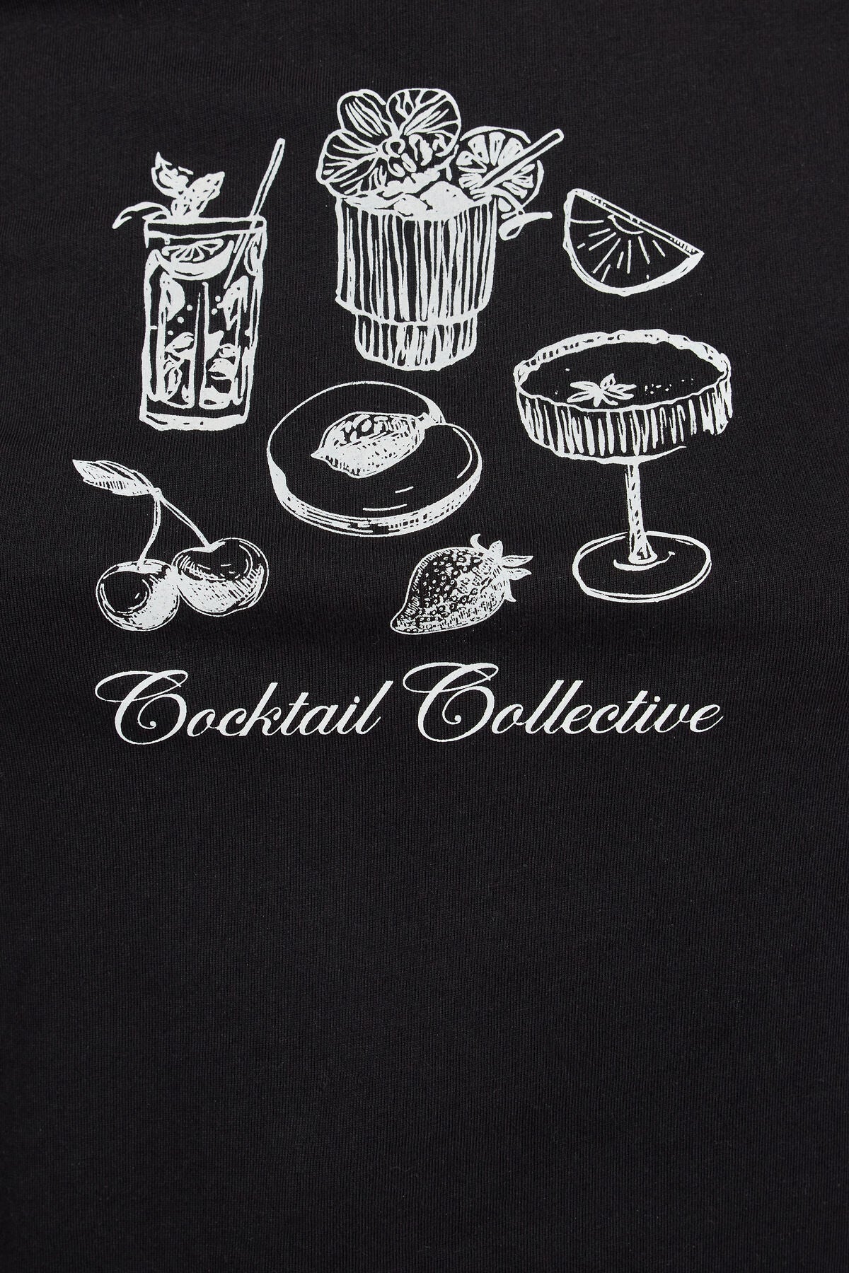 90s Crewneck T-Shirt Black Garage Clothing Women
