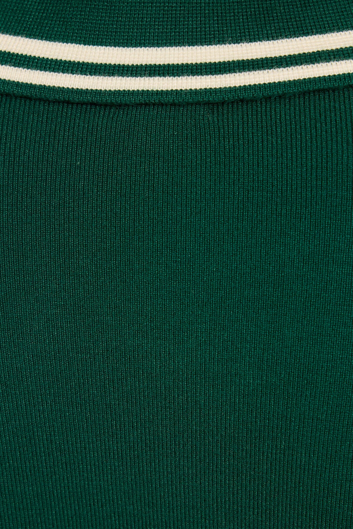 Cropped Boxy Polo Top Green Garage Clothing Women