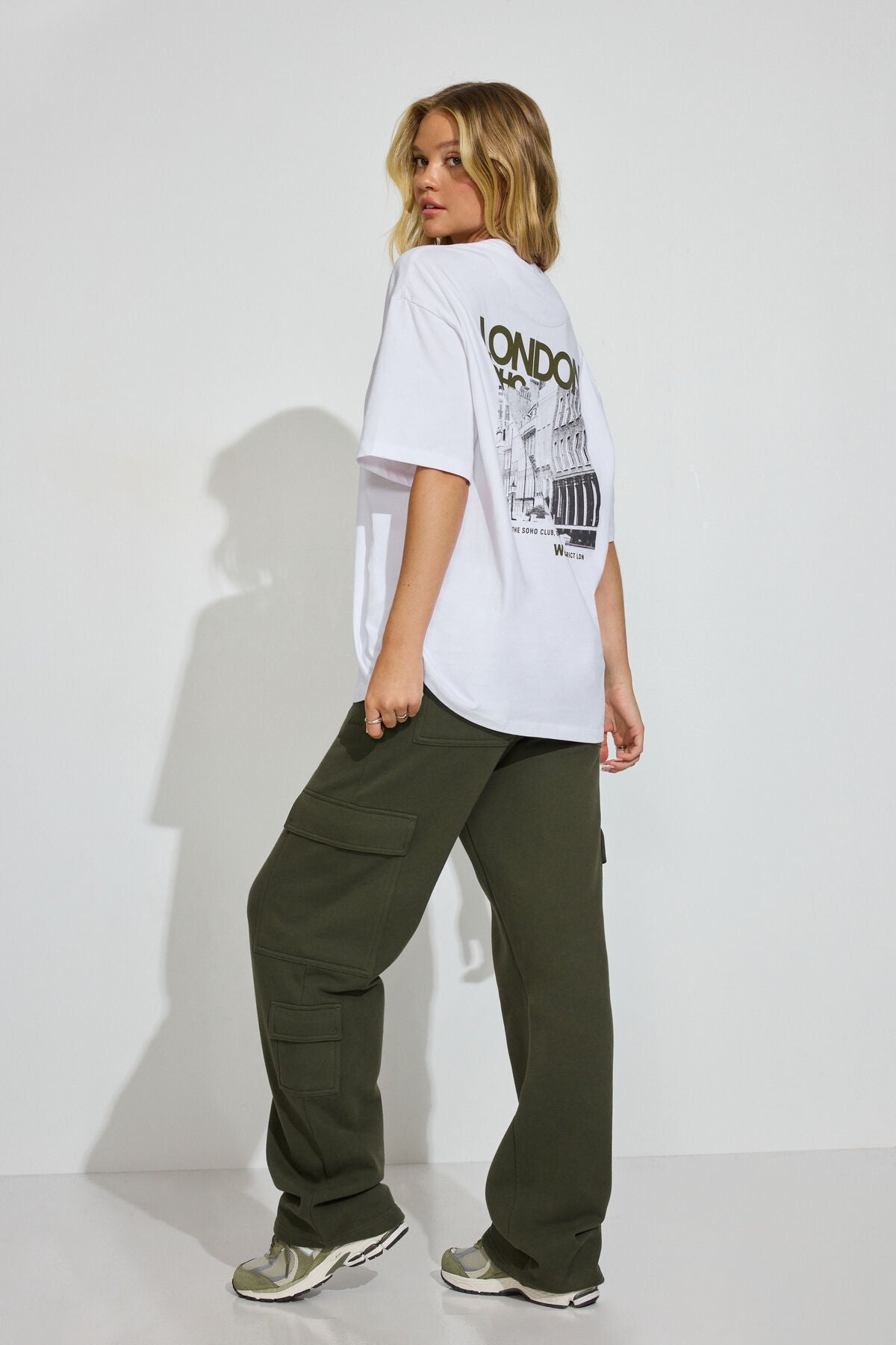 Oversized Boyfriend Tee White Garage Clothing Women