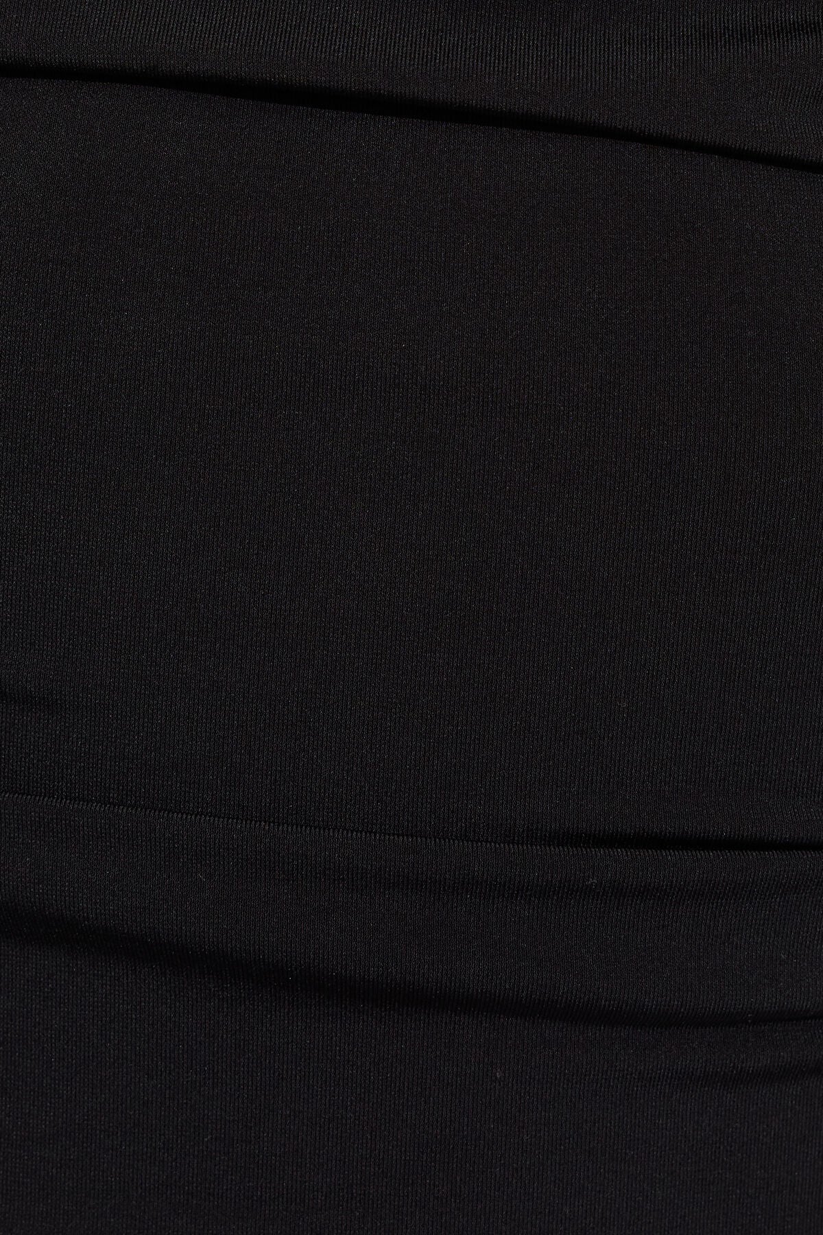 Deep Cowl Neck Halter Top Black Garage Clothing Women