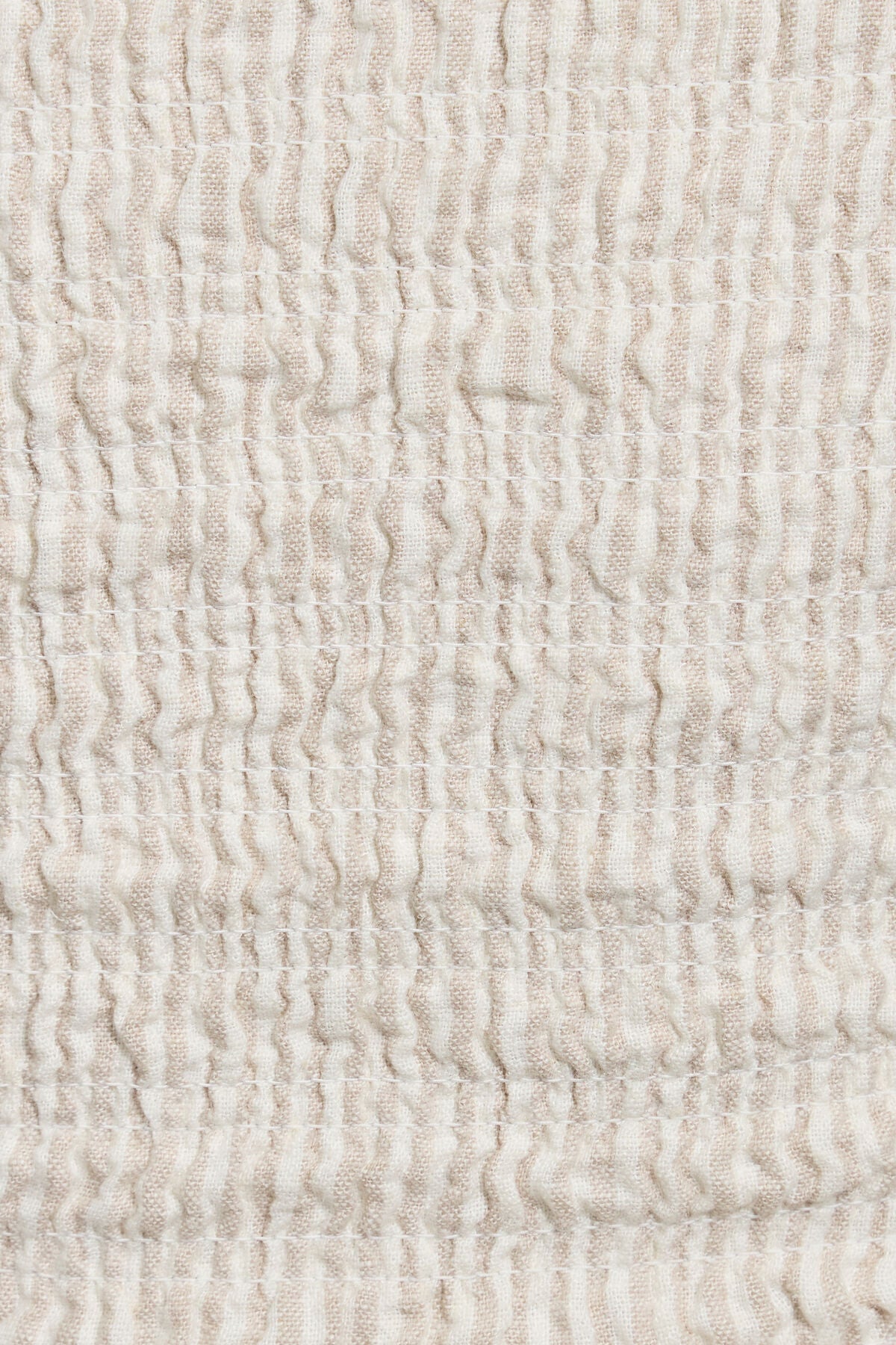 Linen Smocked Tube Top Beige Garage Clothing Women