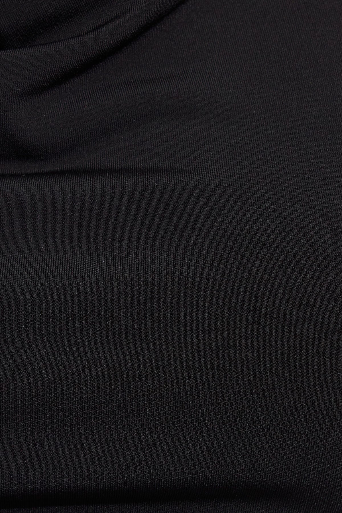 High Neck Cowl Top Black Garage Clothing Women