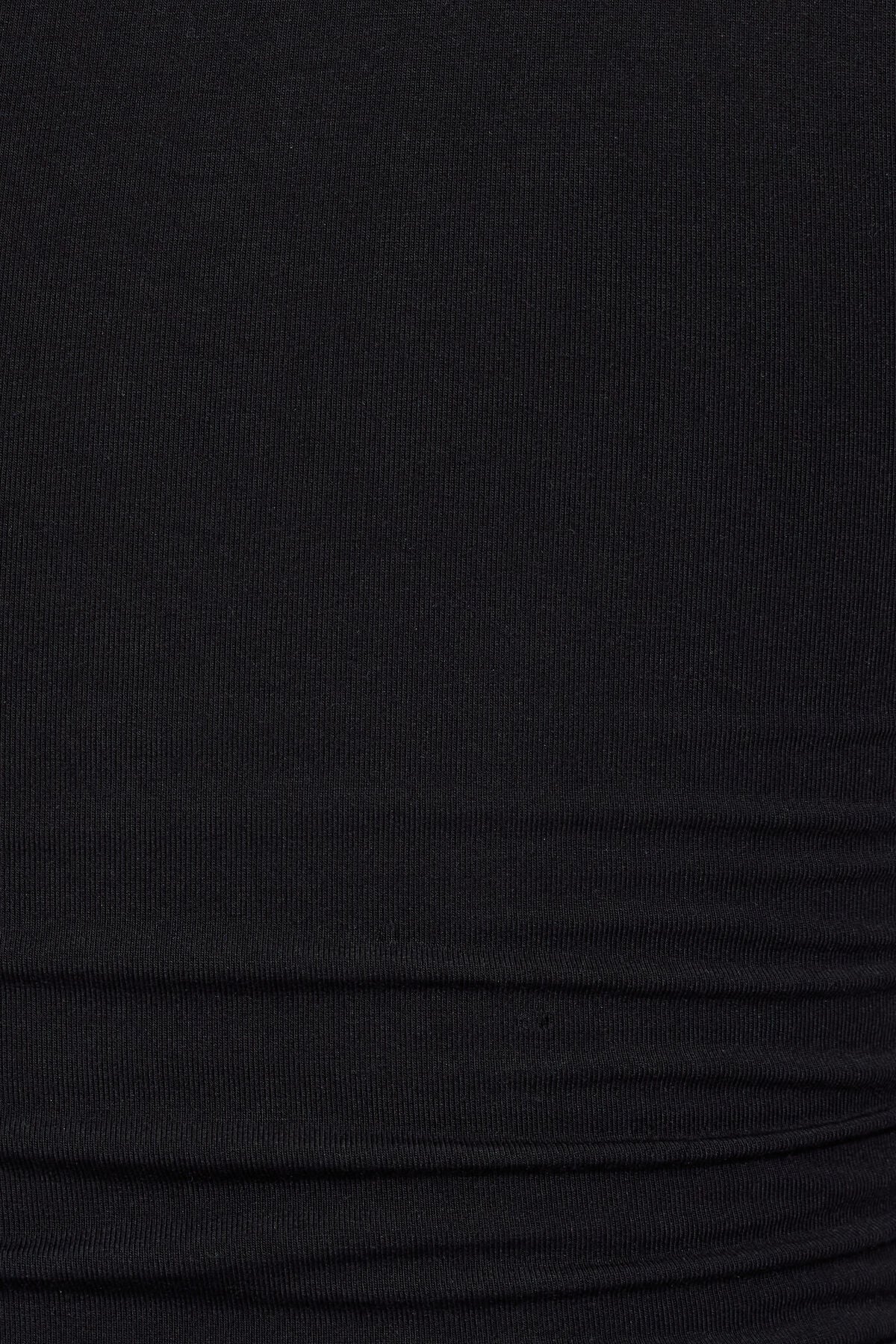 One Shoulder Draped Top Black Garage Clothing Women