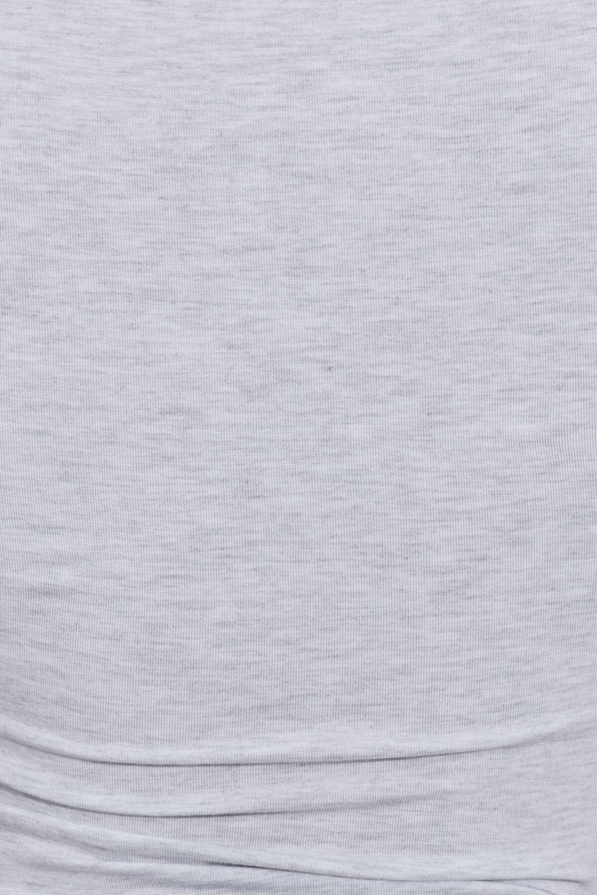 Smooth Long Sleeve Crewneck Top Gray Garage Clothing Women