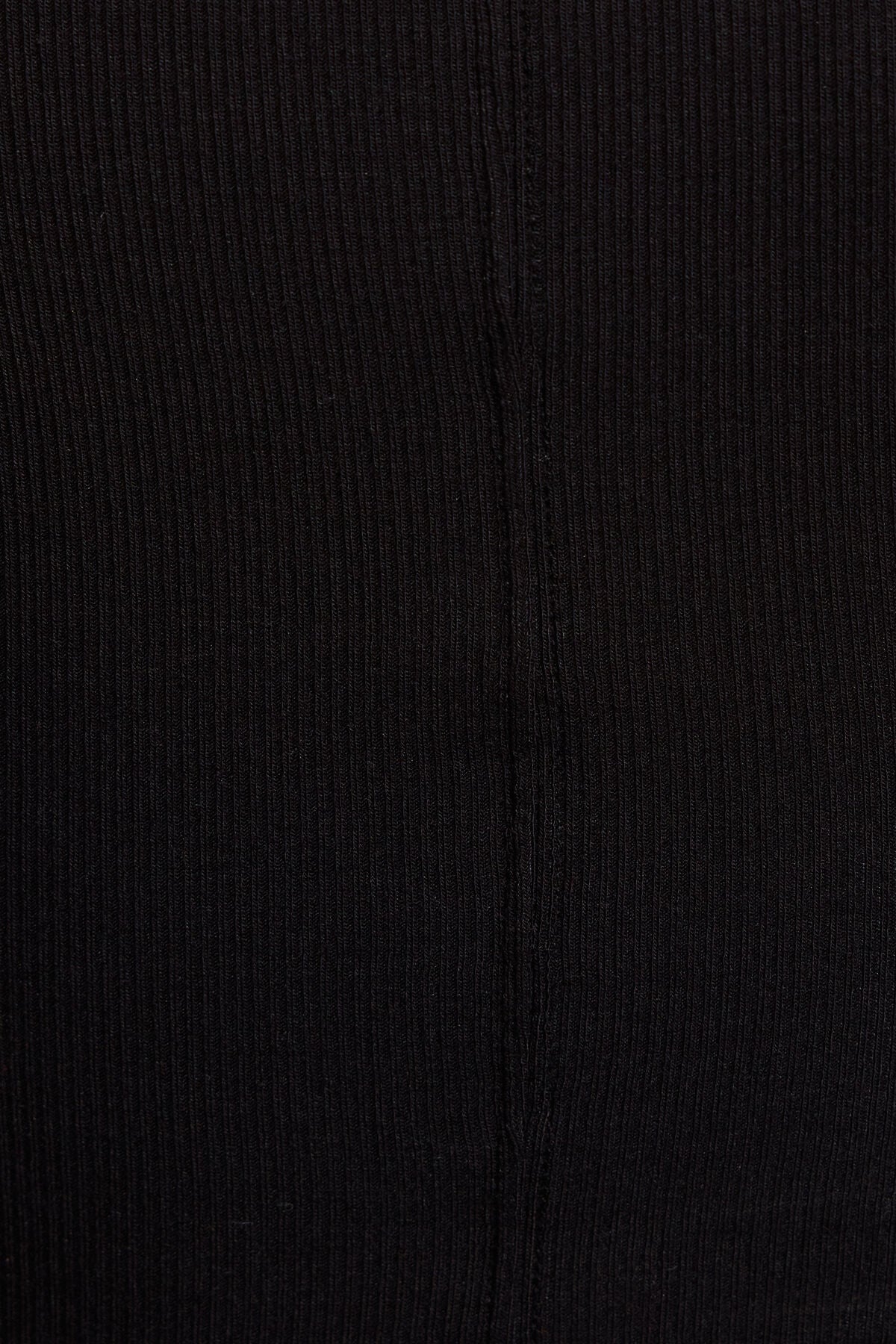 Serene Deep V-Neck Long Sleeve Top Black Garage Clothing Women