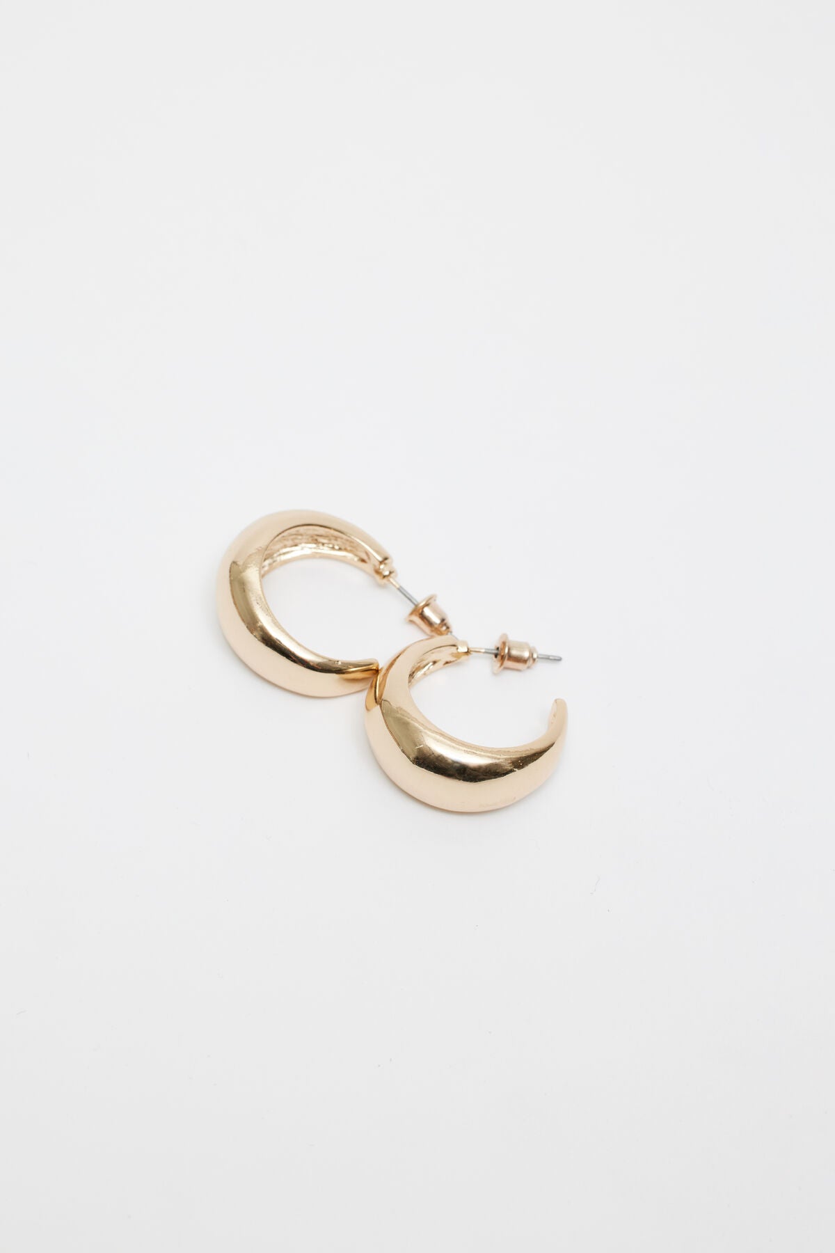 3 Pack Textured Hoop Earrings Yellow Garage Clothing Women