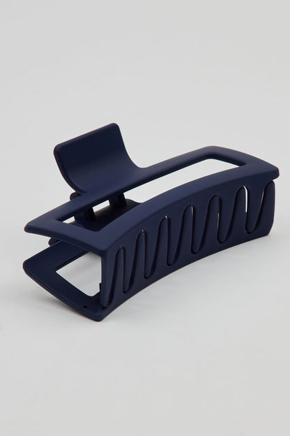 Oversized Rectangle Claw Clip Navy Garage Clothing Women