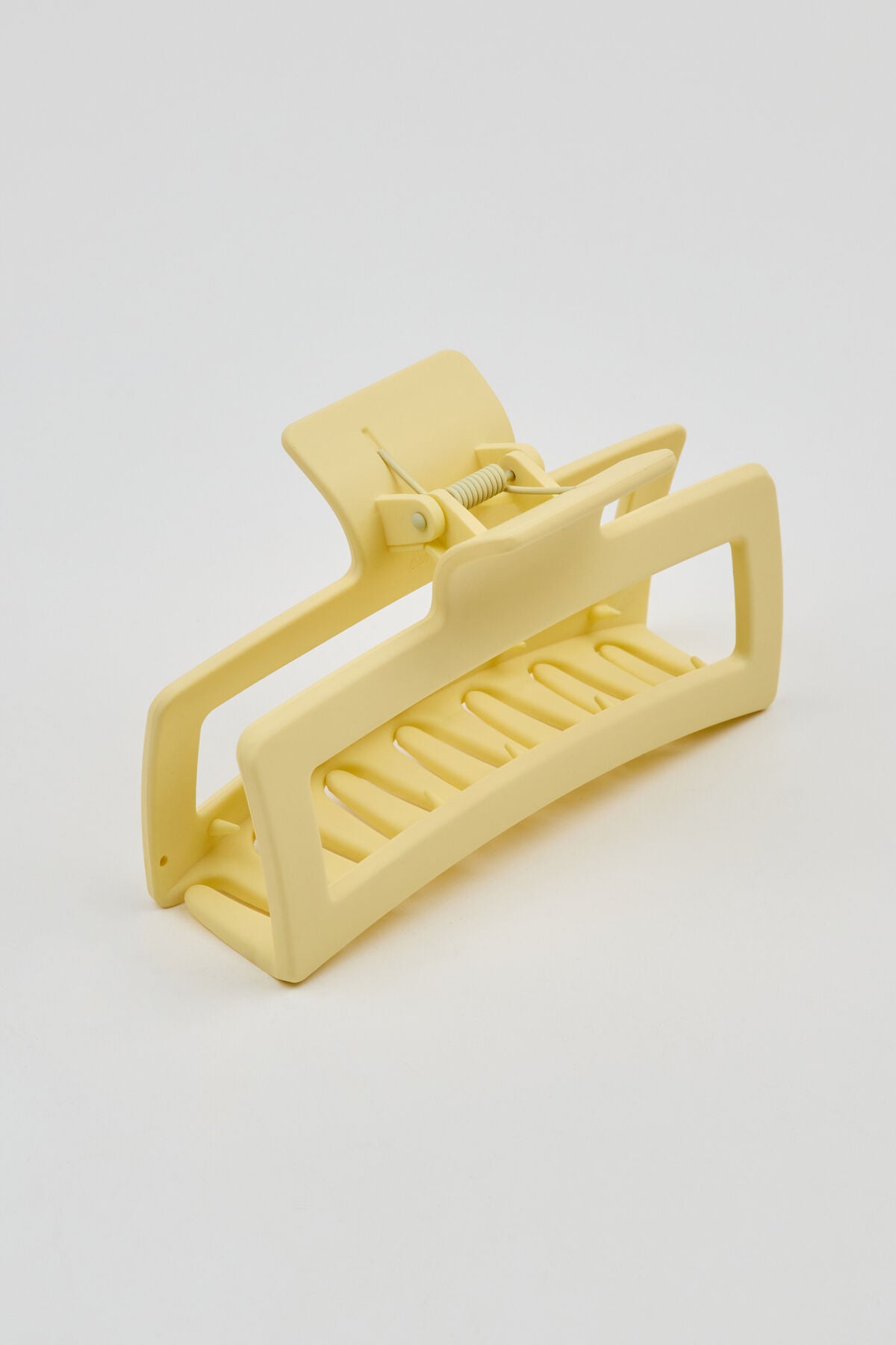 Oversized Rectangle Claw Clip Yellow Garage Clothing Women