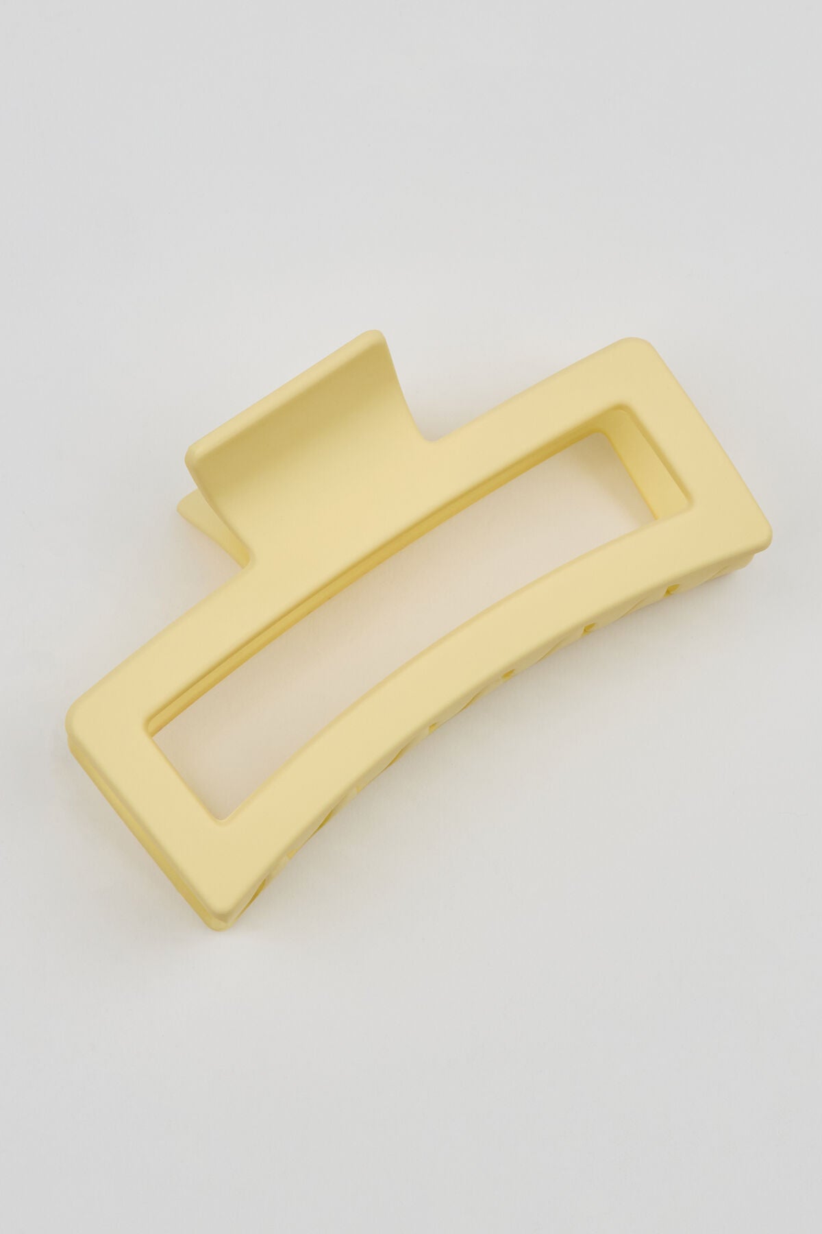 Oversized Rectangle Claw Clip Yellow Garage Clothing Women