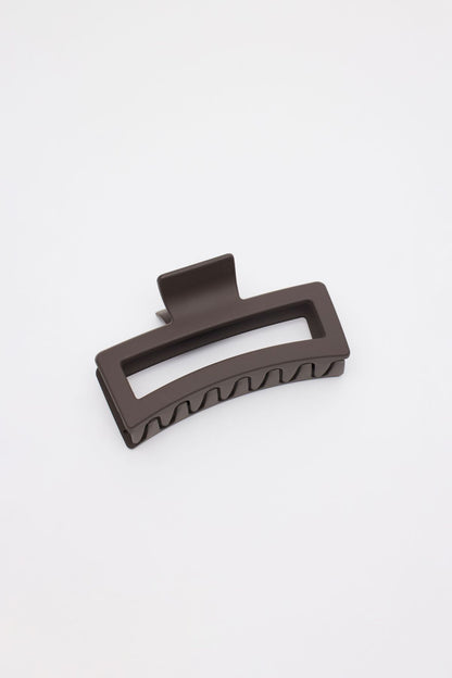 Oversized Rectangle Claw Clip Brown Garage Clothing Women