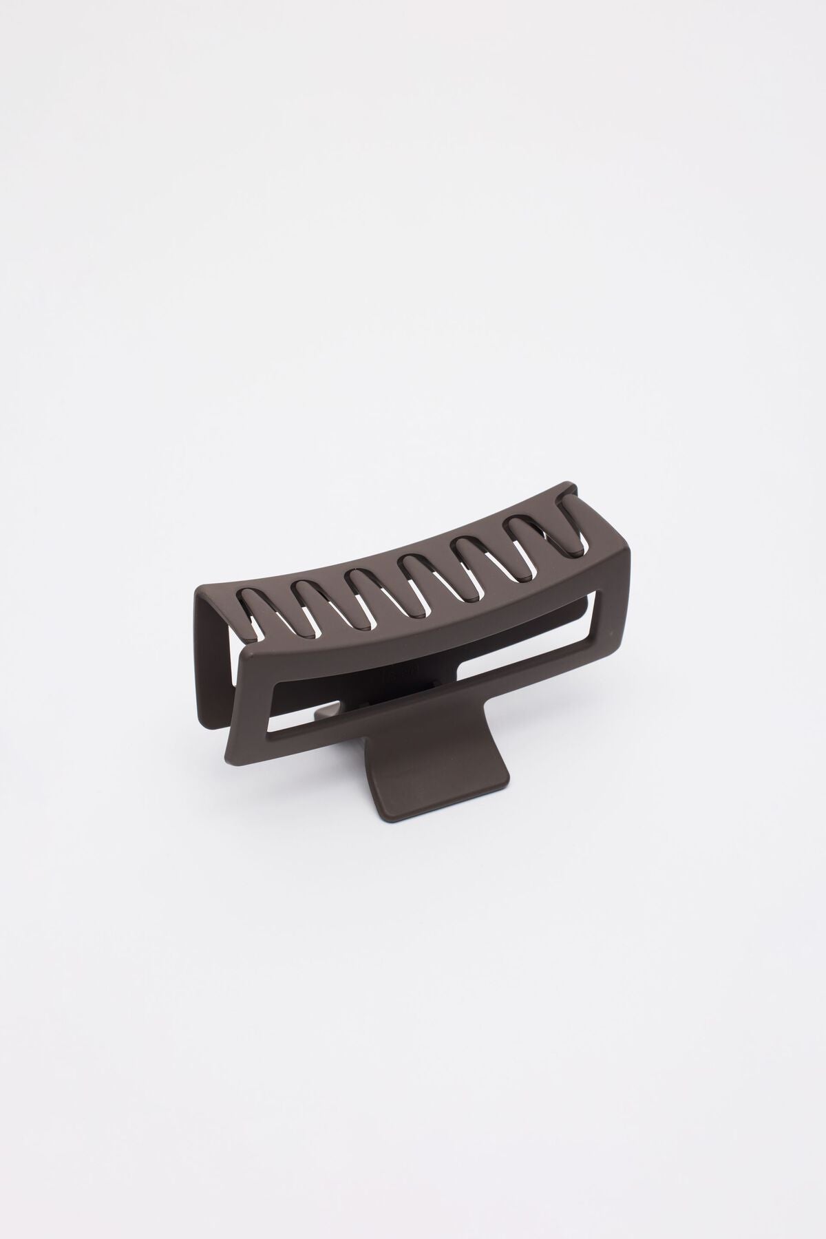 Oversized Rectangle Claw Clip Brown Garage Clothing Women