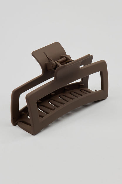 Oversized Rectangle Claw Clip Beige Garage Clothing Women