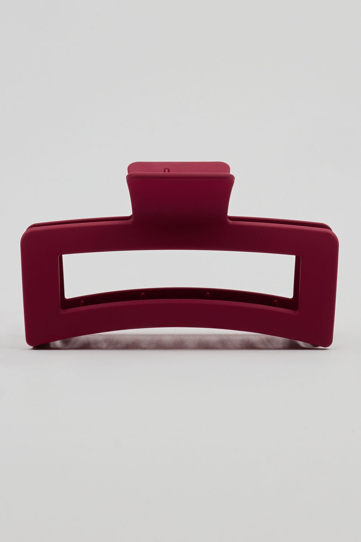 Oversized Rectangle Claw Clip Burgundy Garage Clothing Women