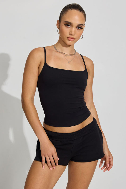 SoftTerry Low Rise Shorts Black Garage Clothing Women