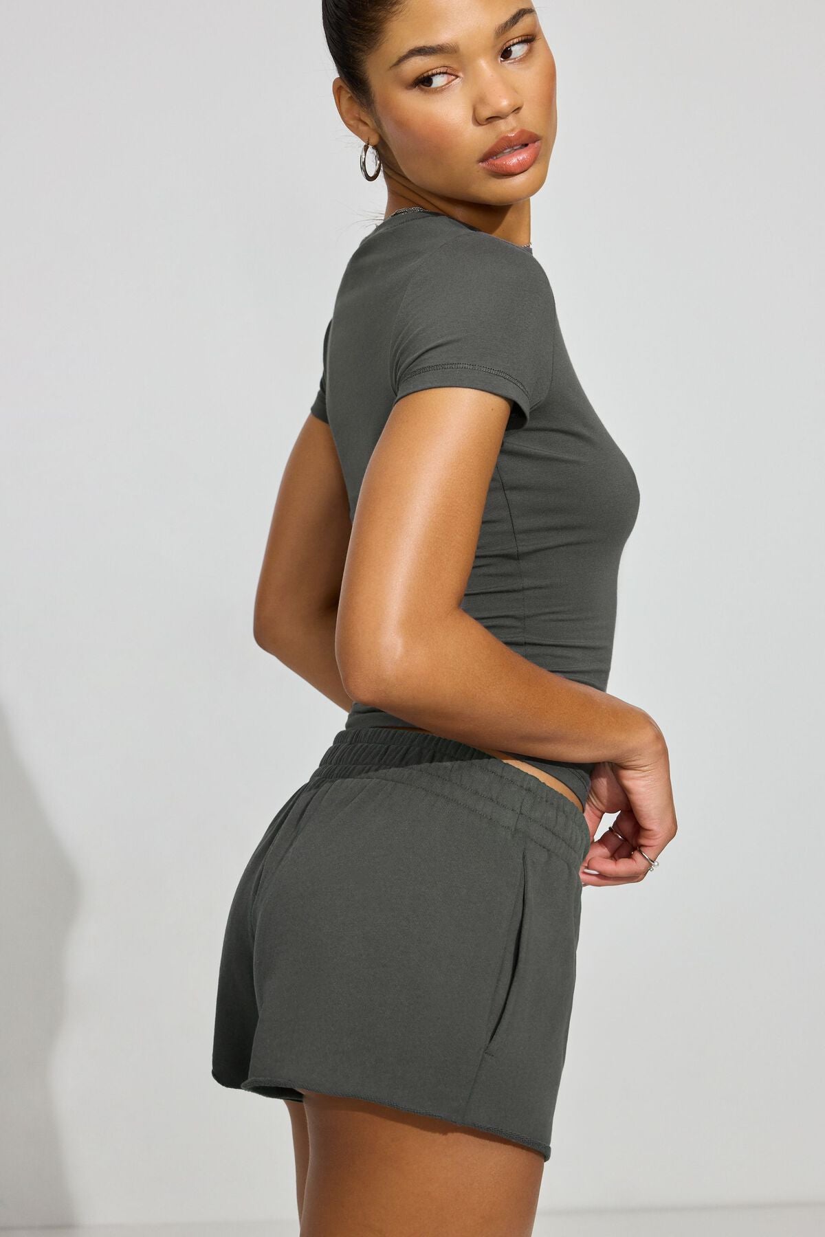 SoftTerry Low Rise Shorts Gray Garage Clothing Women
