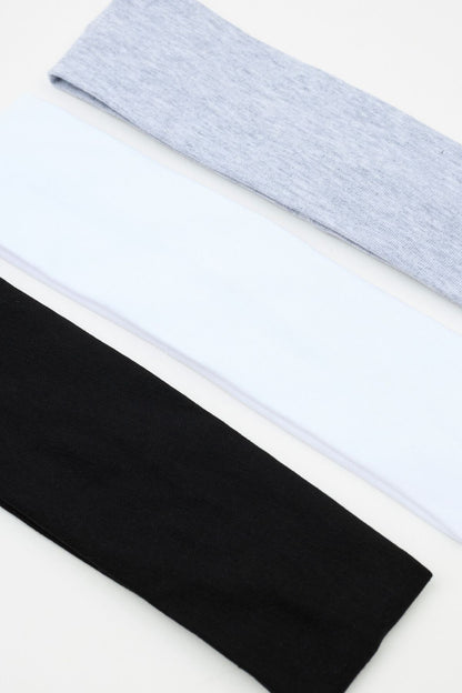 Set of 3 Stretchy Headbands White Garage Clothing Women