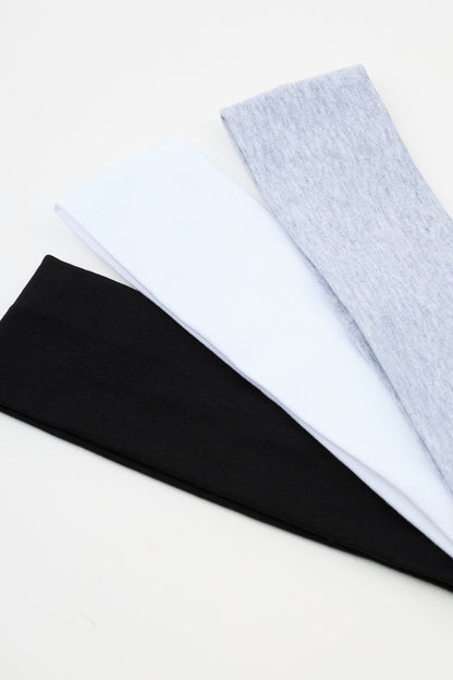 Set of 3 Stretchy Headbands White Garage Clothing Women