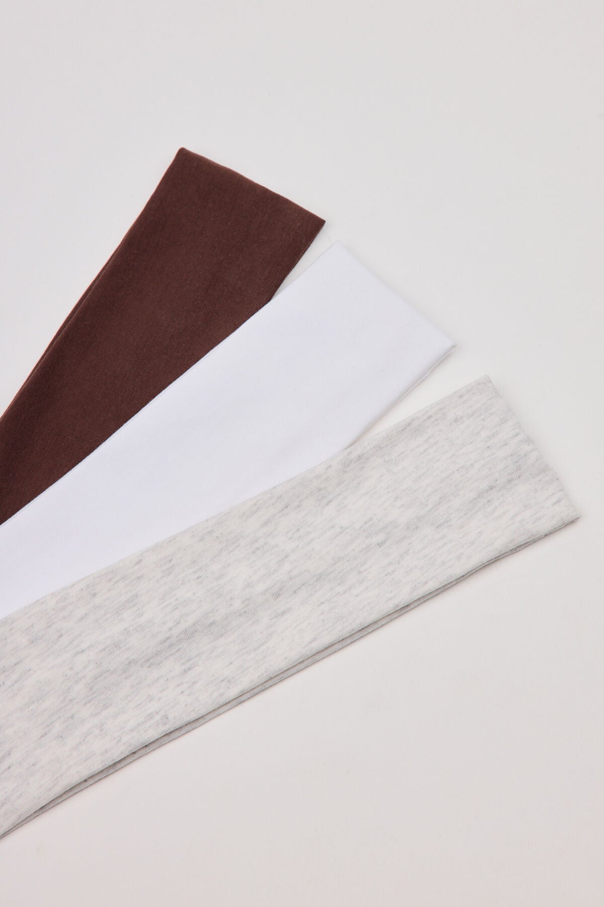 Set of 3 Stretchy Headbands Brown Garage Clothing Women