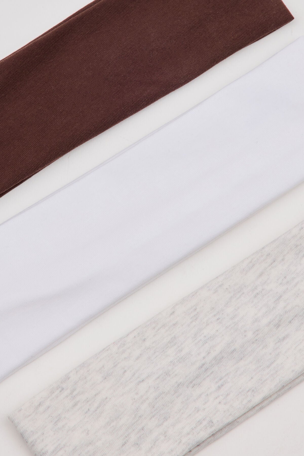 Set of 3 Stretchy Headbands Brown Garage Clothing Women