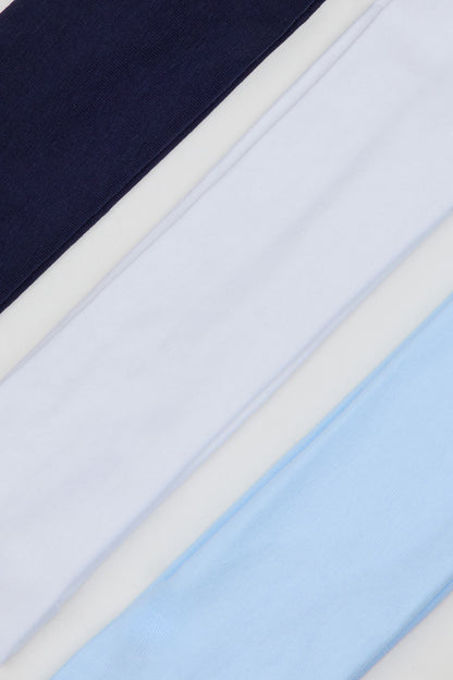 Set of 3 Stretchy Headbands Blue Garage Clothing Women
