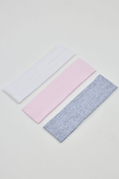 Set of 3 Stretchy Headbands Pink Garage Clothing Women