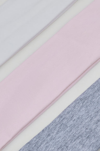 Set of 3 Stretchy Headbands Pink Garage Clothing Women