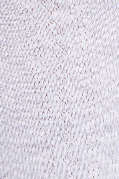 Tiny Pointelle Short Gray Garage Clothing Women