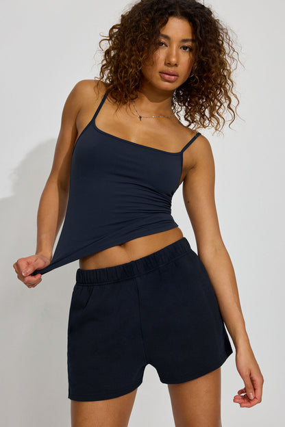 SoftTerry High Rise Shorts Navy Garage Clothing Women