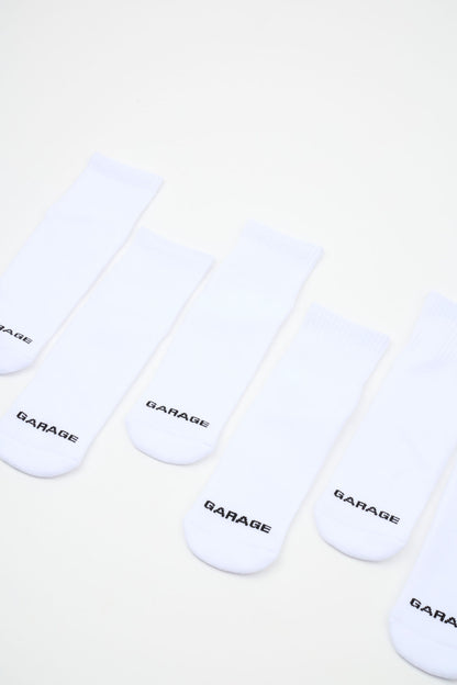 3 Pack Shorty Socks White Garage Clothing Women