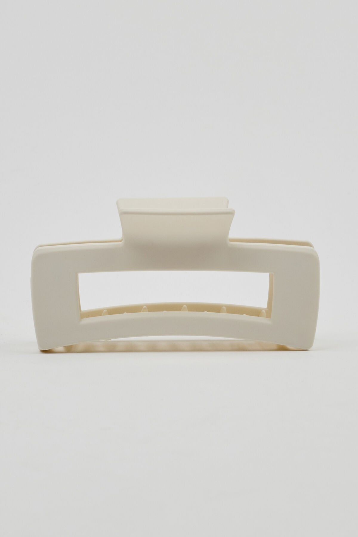 Regular Square Hair Claw WHITE Garage Clothing Women