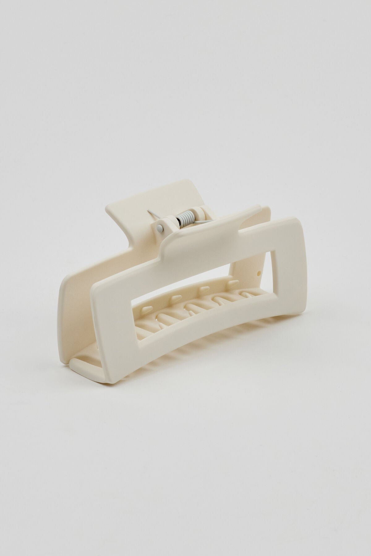 Regular Square Hair Claw WHITE Garage Clothing Women