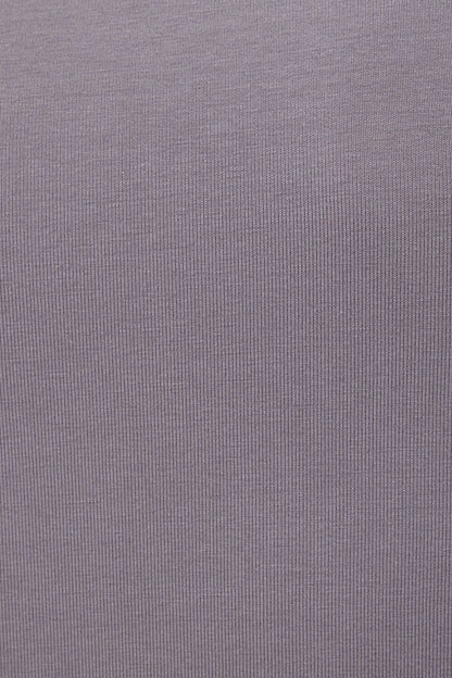Portia Square Neck Long Sleeve Top Gray Garage Clothing Women