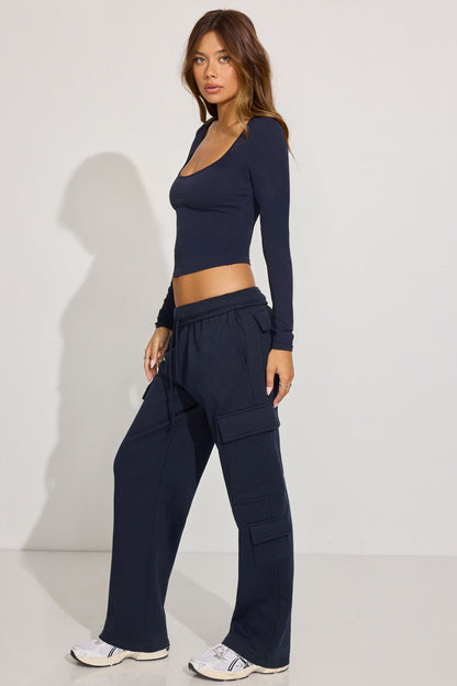 UltraFleece Cargo Sweatpants Navy Garage Clothing Women