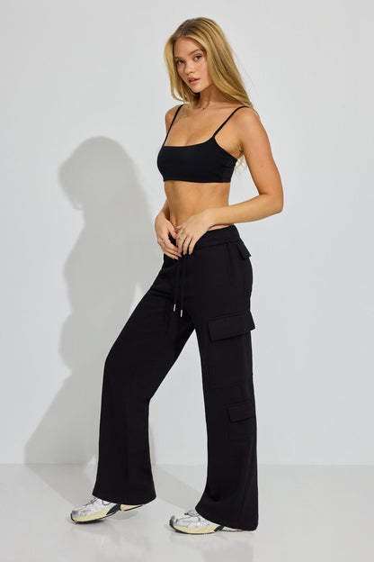 UltraFleece Cargo Sweatpants Black Garage Clothing Women
