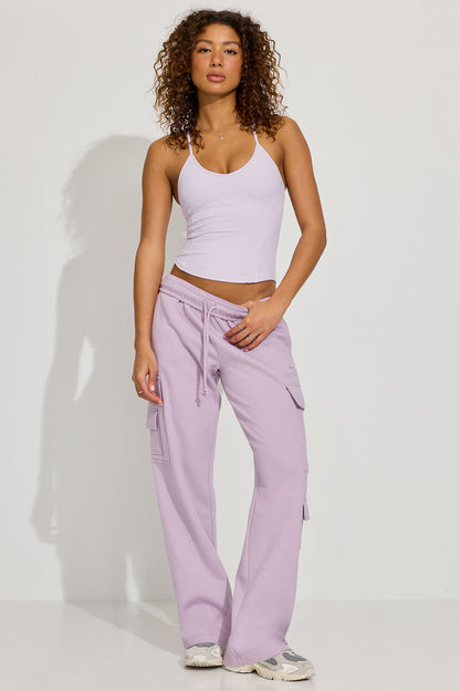 UltraFleece Cargo Sweatpants Purple Garage Clothing Women