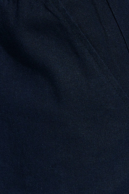 Millie Linen Pull-On Pants Navy Garage Clothing Women