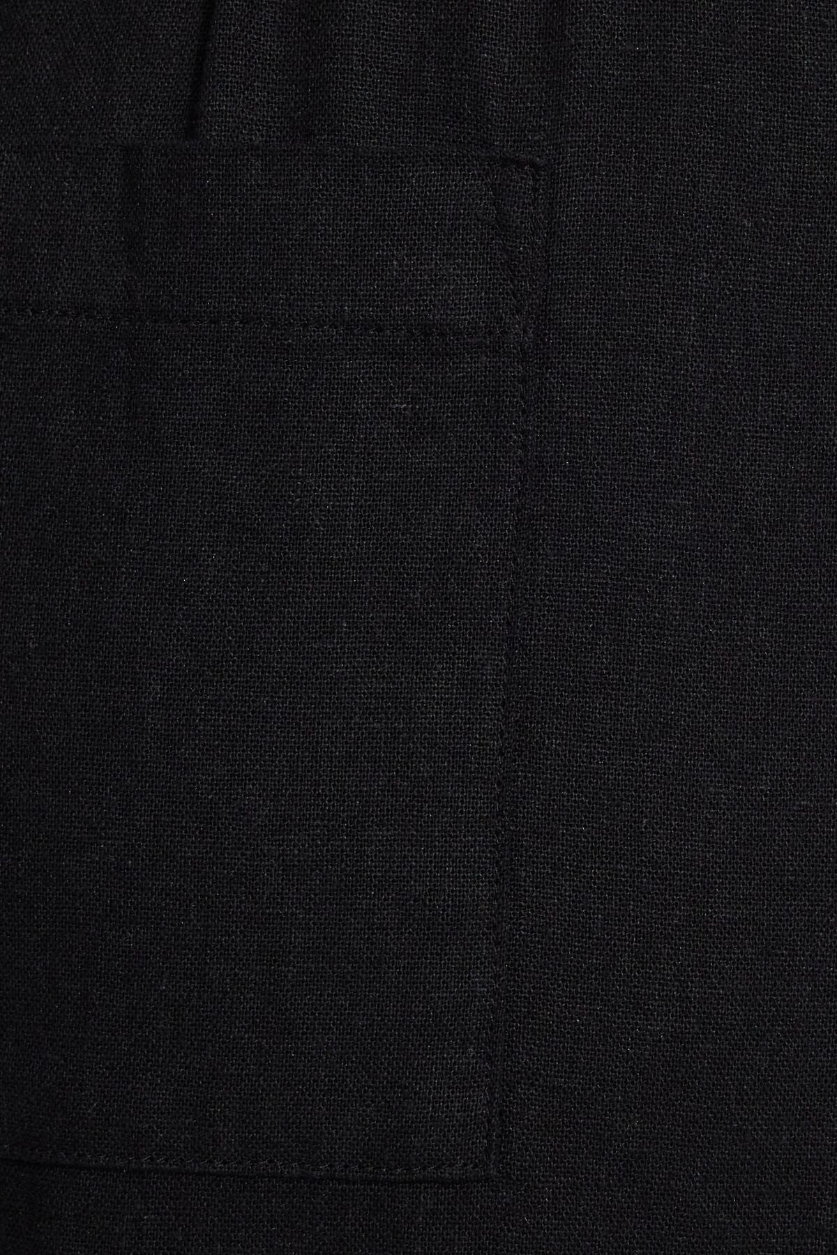 Millie Linen Pull-On Pants Black Garage Clothing Women