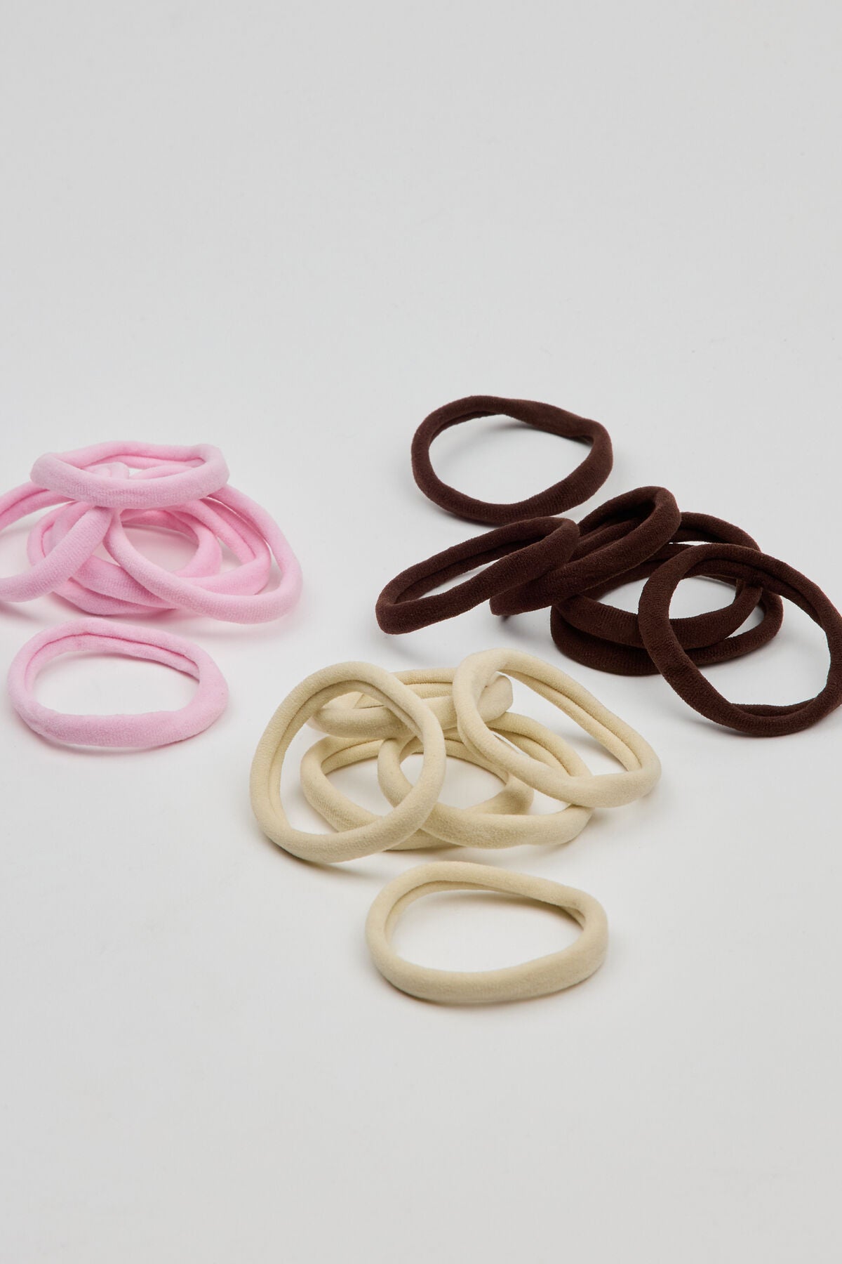 Pack of 18 Seamless Hair Elastics Pink Garage Clothing Women