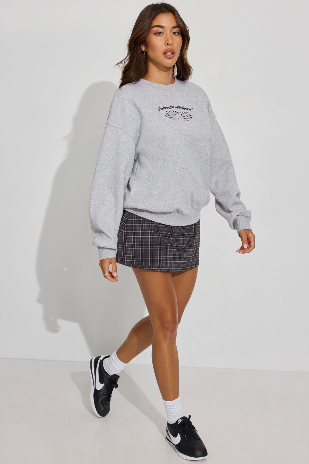UltraFleece Crewneck Sweatshirt Gray Garage Clothing Women