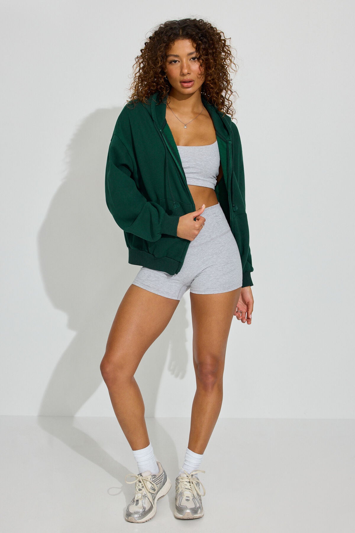 UltraFleece Full Zip Hoodie Green Garage Clothing Women