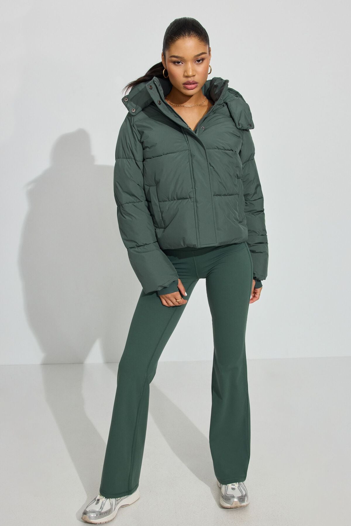 Perfect Puff Jacket Green Garage Clothing Women