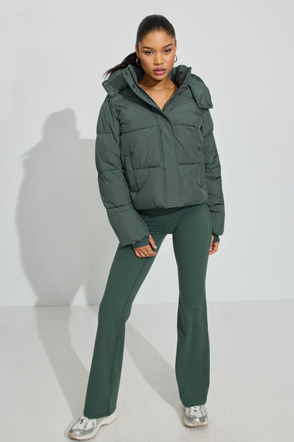 Perfect Puff Jacket Green Garage Clothing Women