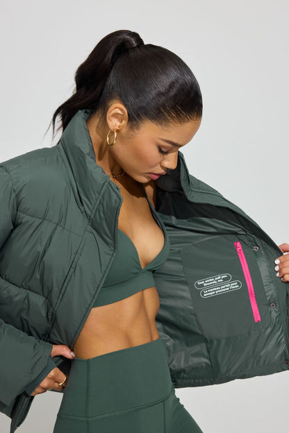 Perfect Puff Jacket Green Garage Clothing Women