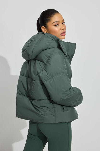 Perfect Puff Jacket Green Garage Clothing Women